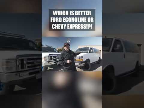 WHICH ONE...Ford Econoline Or Chevy Express!?! #shorts #fordvan #chevyvan