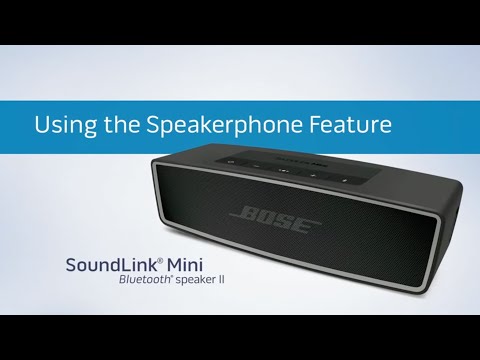 Bose SoundLink Mini II - Using the Speakerphone