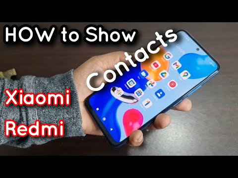 how to show sim Contacts in Xiaomi Redmi Mobile