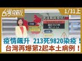 【台灣向前行】疫情持續飆升！口罩之亂！「無症狀傳染者」 防疫漏洞？2020.01.31 上