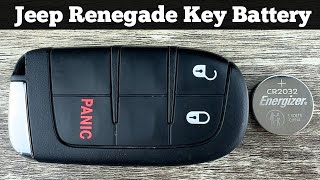 2015 - 2022 JEEP RENEGADE Key Fob Battery Replacement - How To Replace Change Remote Batteries DIY