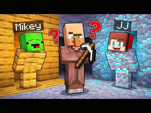 JJ and Mikey: POOR vs RICH Hide and Seek Battle in Minecraft - Maizen