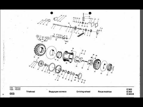Fortschritt E303 ersatzteilkatalog