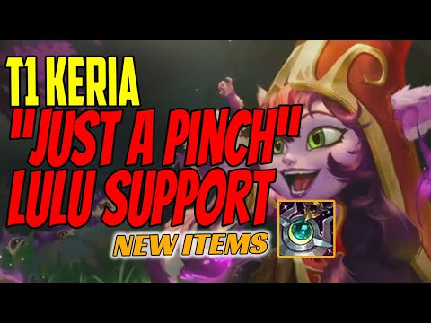 T1 Keria Plays LULU Support vs Braum Challenger Gameplay New Items Season 11 Moonstone Renewer