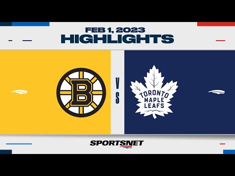 NHL Highlights | Bruins vs. Maple Leafs - February 1, 2023