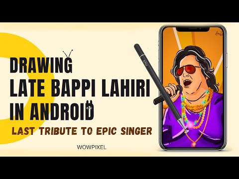 Drawing Late Bappi Lahiri | Last gift for Bappi Lahiri | Created form heart | Wowpixel