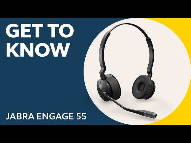 Jabra Engage 55 Stereo USB-A MT Wireless-Kopfhörer mit Mikrofon Schwarz video