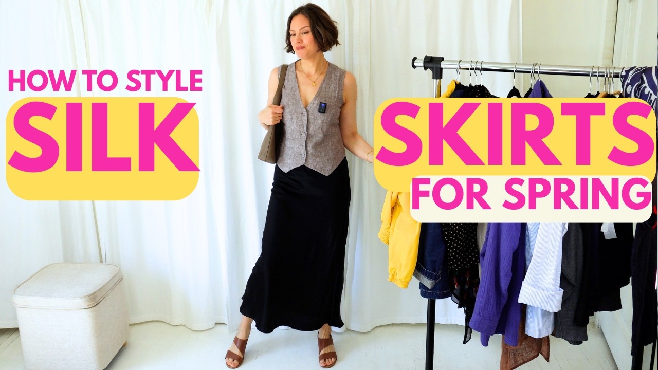 Styling a Silk Maxi Skirt for Spring - Creative outfits for transitional weather