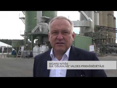 SIA “Ošukalns” atklāj asfaltbetona ražotni