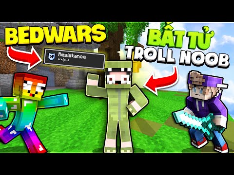 NOOB CHALLENGES INCREDIBLE BEDWARS SOLO PVP WITH NOOB TEAM AND Strangers *MINECRAFT INCREDIBLE TROLL NOOB