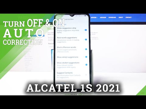 ALCATEL 1S 2021 - How to Activate & Use Keyboard Text Correction Feature