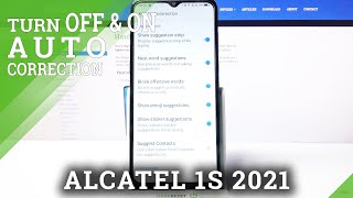 ALCATEL 1S 2021 - How to Activate & Use Keyboard Text Correction Feature