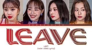 Cover art for LEAVE-left
