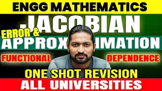 JACOBIAN | Engineering Mathematics ONESHOT |  M1 Complete Revision | Ganitank 2025