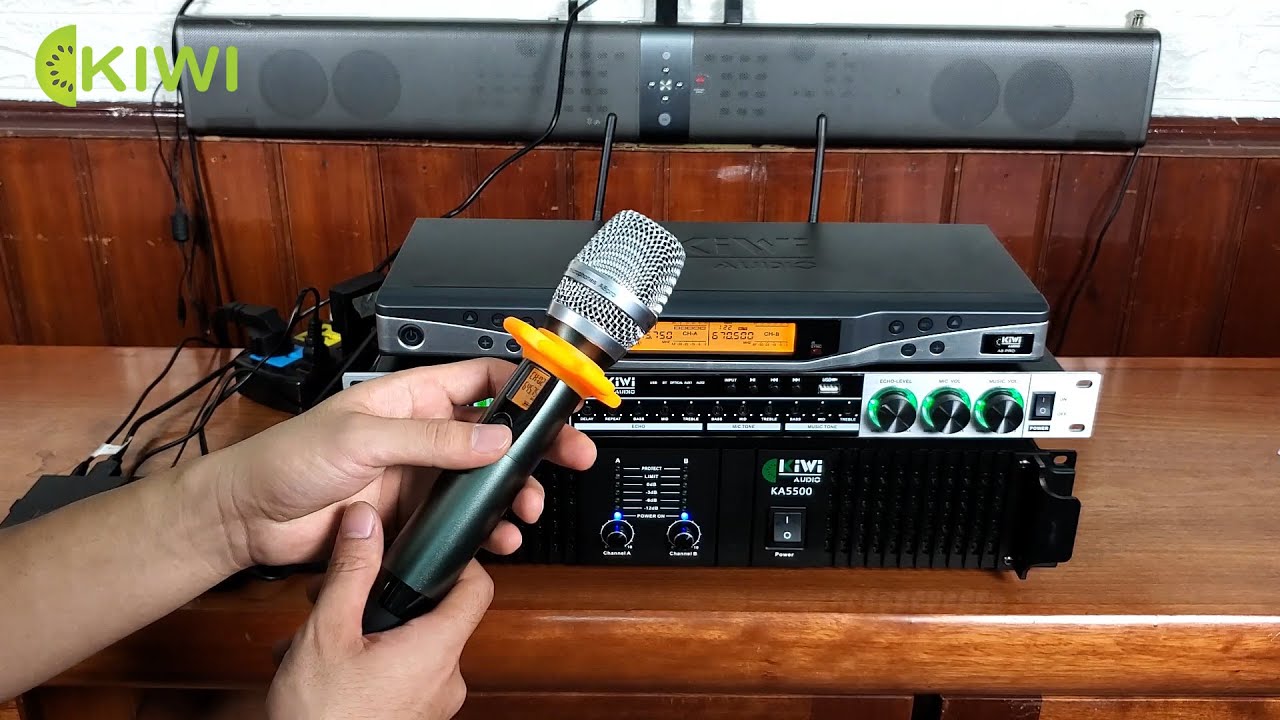Mở hộp, test micro không dây cao cấp Kiwi A8Pro, micro siêu hay, nhiều tính năng hiện đại