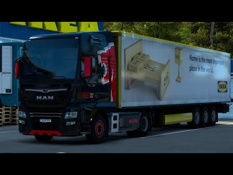 Ets2 1.40 MAN TGX 18.500 RED LION München (D) - Graz (A)   Promods. 2.55