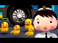 Chicks Escape The Bus Wheels On The BUS Songs Nursery Rhymes For Kids