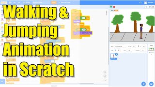 Walking And Jumping Sprite in Scratch - Animation for Beginners