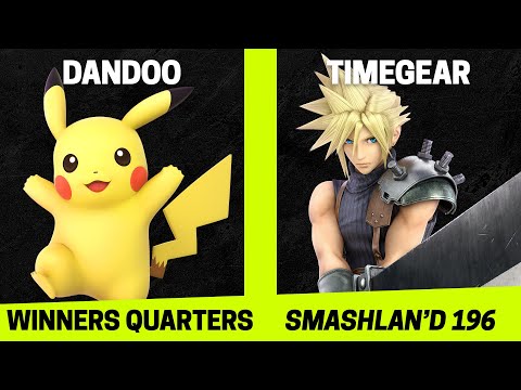 SmashLAN'd 196 Winners Quarters - Dandoo (Pikachu) vs TimeGear (Cloud) - SSBU Tournament