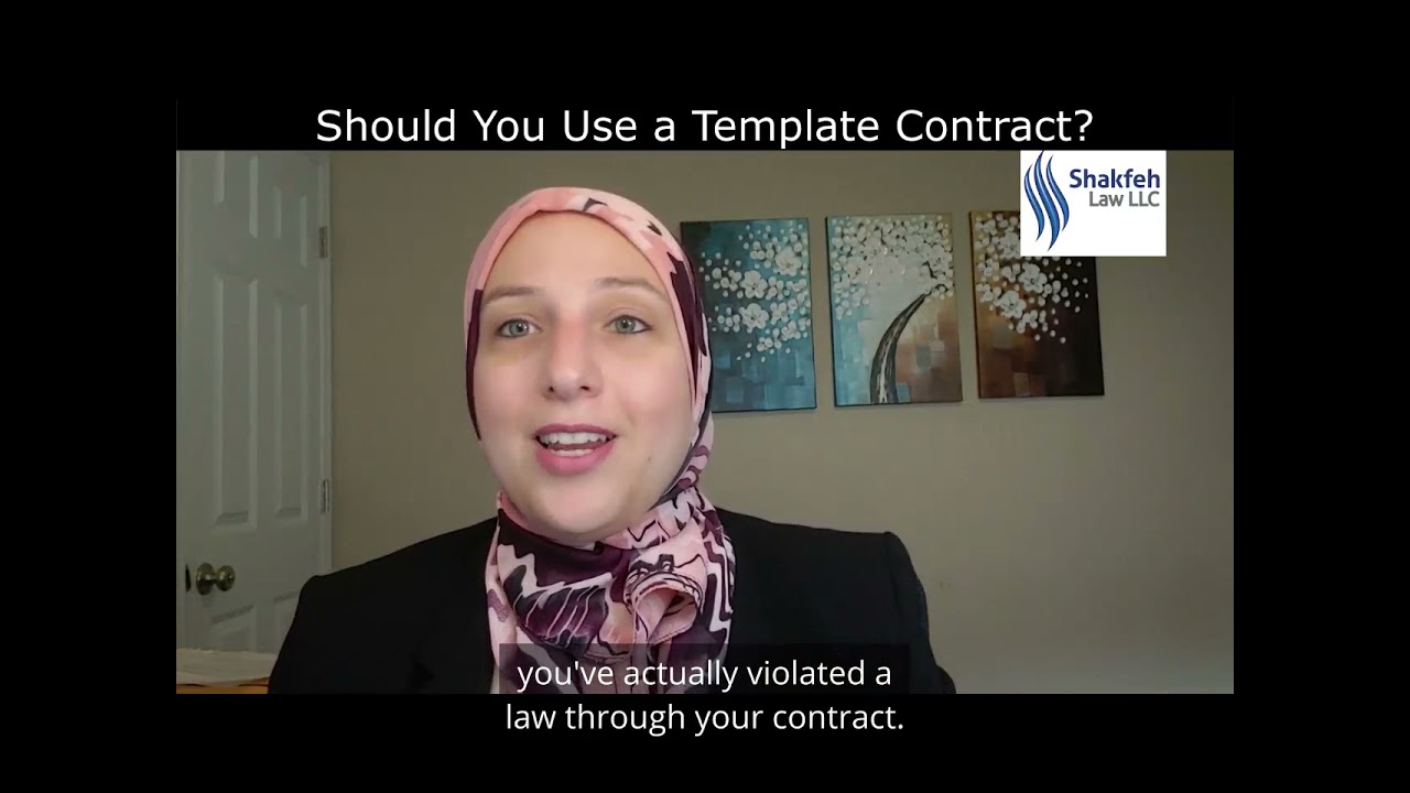 Should You Use a Template Contract? | Illinois Contract Attorney