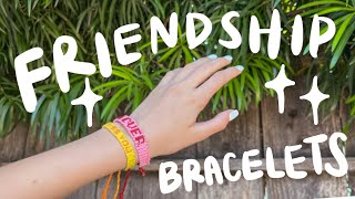 diy lettering/word friendship bracelet tutorial for summer!