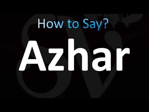 How to Pronounce ''Azhar'' (CORRECTLY!)