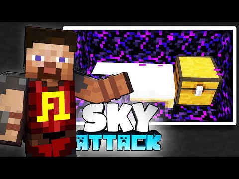 Gefängnis bauen in Minecraft Sky Attack 🚀 Minecraft Skyblock Gefängnis bauen - Sky Attack #14