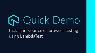 Cross Browser Testing Quick Demo