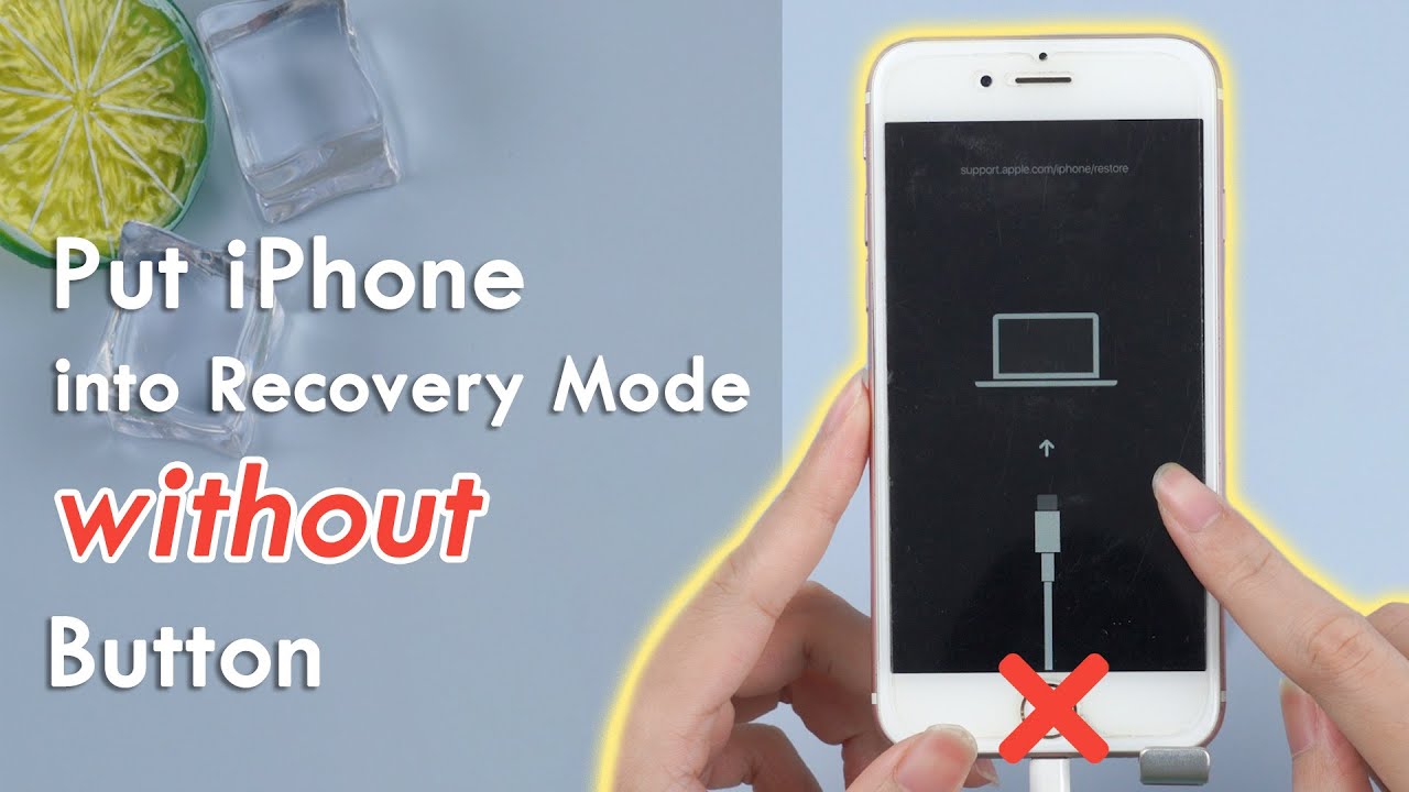 przełącz iPhone'a w tryb recovery bez przycisku