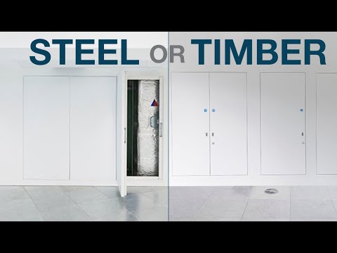 Thumbnail of video for: What are the advantages of a steel or metal riser door over a timber riser door?