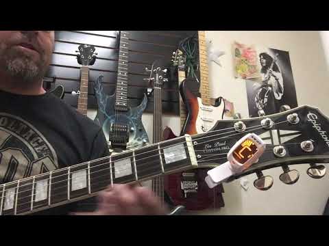 How to tune the guitar down a whole step