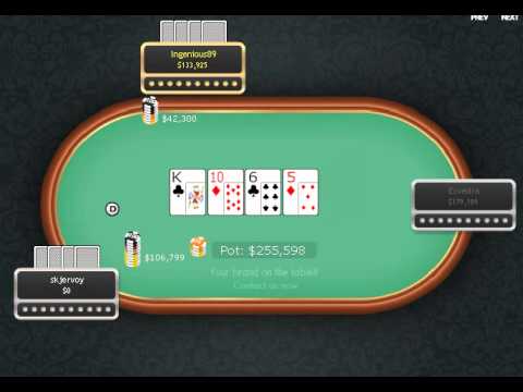 Ingenious89 gana un bote de 255.598$