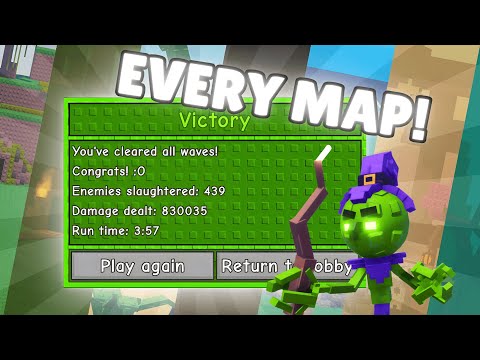 Speedrunning Every Map In Garden Tower Defense SOLO