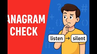 Download the video "Check If Two Strings Are Anagrams | Hash Set Approach Explained"