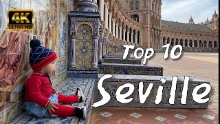 What to see in SEVILLE 🇪🇸 top 10. Andalusia, Seville Spain 🇪🇸  [4k]