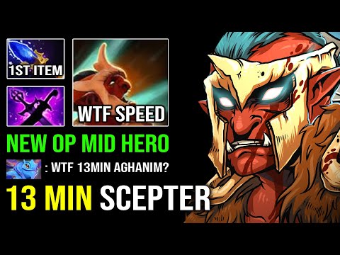 WTF 13Min Scepter Mid Troll Warlord Crazy Dispel 100% Unkillable Overpower Dota 2