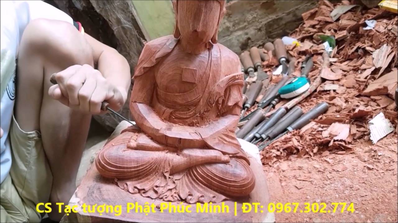 Đục bộ tượng Thất Phật Dược sư