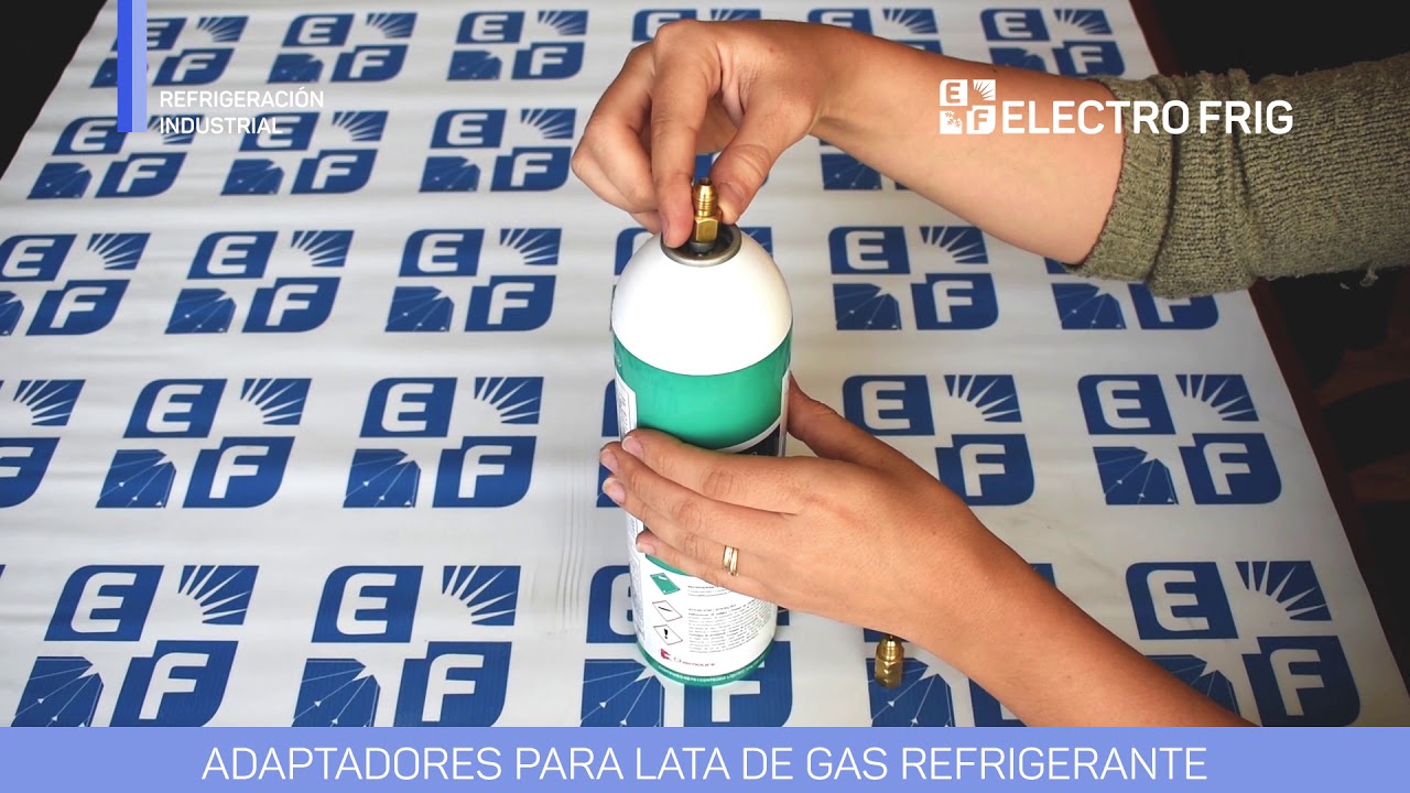 Válvula para lata de gas refrigerante