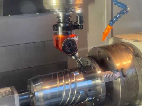 Angle Head CNC Machining Center, Drilling Application with an Angle