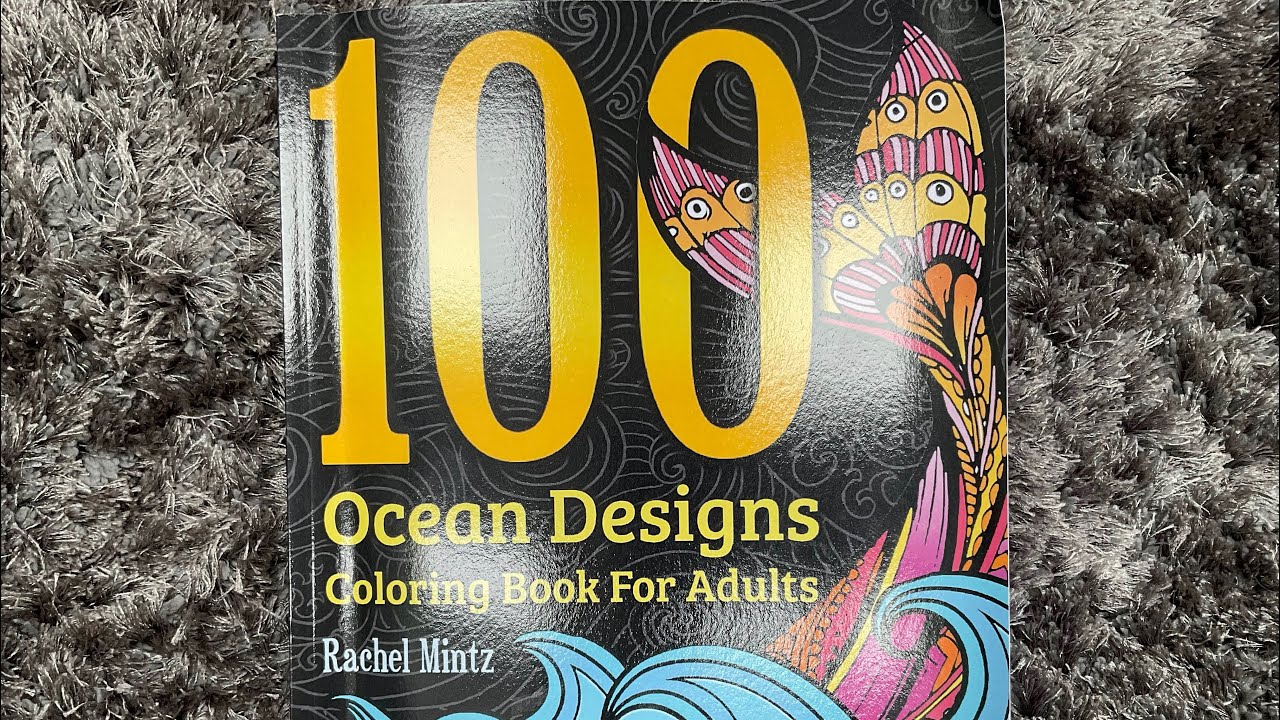Flip of 100 Ocean designs by Rachel Mintz | Adult Colouring