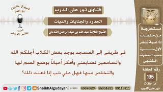 هل يجوز أن يضع السم لكلاب في الطريق تضايقه في ذهابه لصلاة الفجر؟ الشيخ عبد الله الغديان image