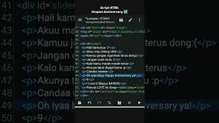 Download lagu ucapan anniversary buat pacar terus kirim ke WhatsApp #shorts #coding mp3 Download lagu ucapan anniversary buat pacar terus kirim ke WhatsApp #shorts #coding mp3