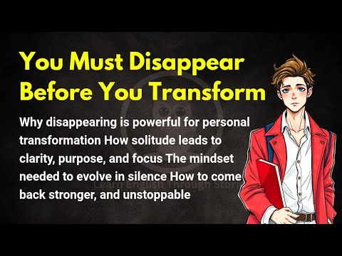 You Must Disappear Before You Transform | Graded Reader Level 2 | English Story |