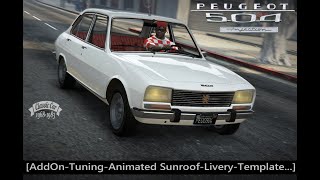 Peugeot 504 Injection [Add-On | Tuning | Template | Roof Peugeot 504 Injection [Add-On | Tuning | Template | Roof