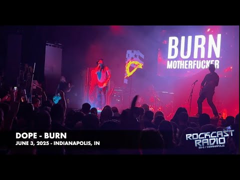 Dope Performing "Burn" in Indianapolis on June 3, 2025