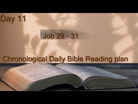 Day 11| Job 29 - 31 | Chronological Bible Reading Plan | NIV Audio Bible