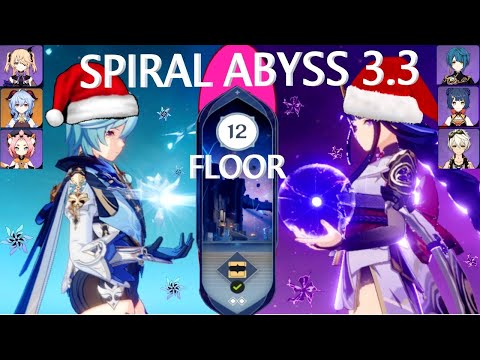 NEW Spiral Abyss 3.3 Floor 12-3  Eula & Raiden