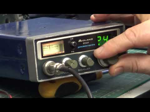 Midland 2001 CB27/81 UK FM CB radio - On The Air test