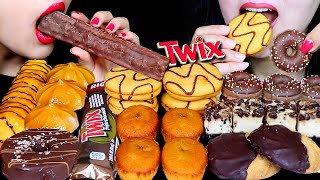 Download lagu ASMR TWIX ICE CREAM BAR, CHOCOLATE CARAMEL CHEESECAKE, SPRINKLE DONUT, MARSHMALLOW POP, MERINGUE 먹방 mp3