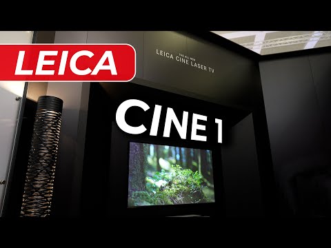 Leica's 8000€ Laser TV: Der Leica Cine 1 Ultrakurzdistanzprojektor!